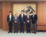Mr. Kumagai and members of the Org