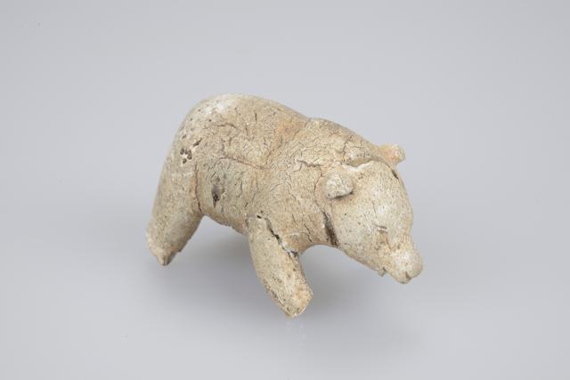 Bone bear carving
