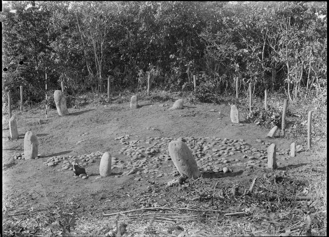 Jichin’yama Stone Circle, panoramic view (from the southeast)