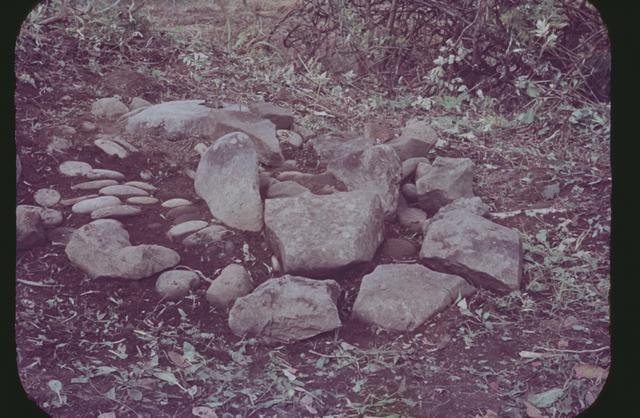 西崎山西環状列石（2区）　第2号（南から撮影）