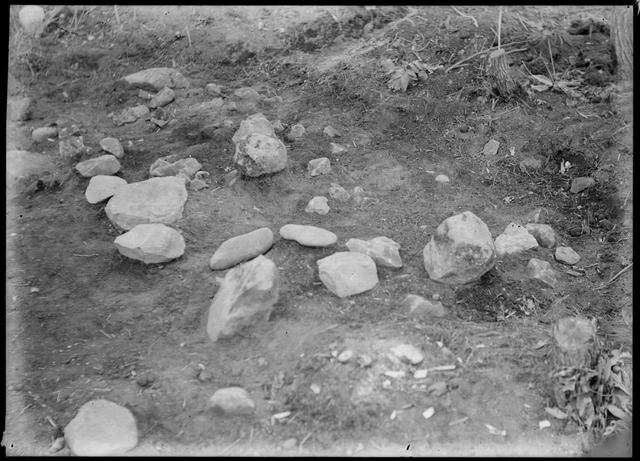 Otoe Stone Circle, east part of stone circle No.13, stones (from the southeast)